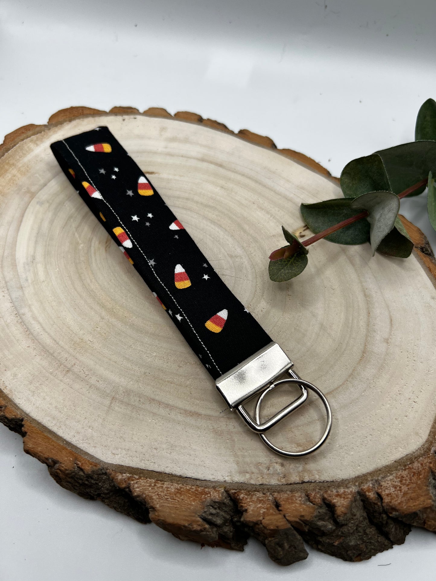 Candy Corn Keychain Wristlet