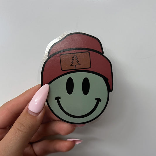 Smiley Beanie Sticker