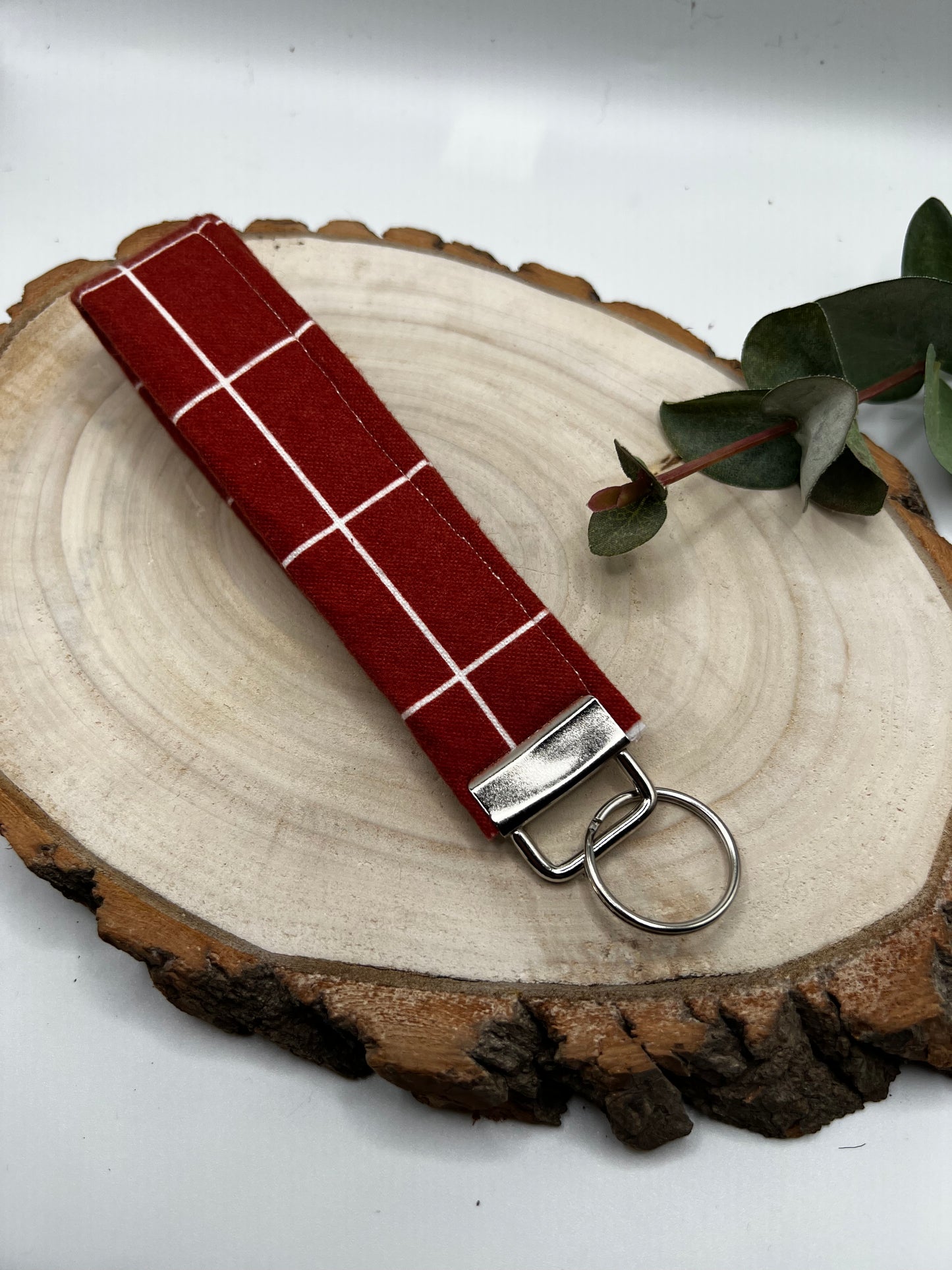 Clay Geometric Keychain Wristlet